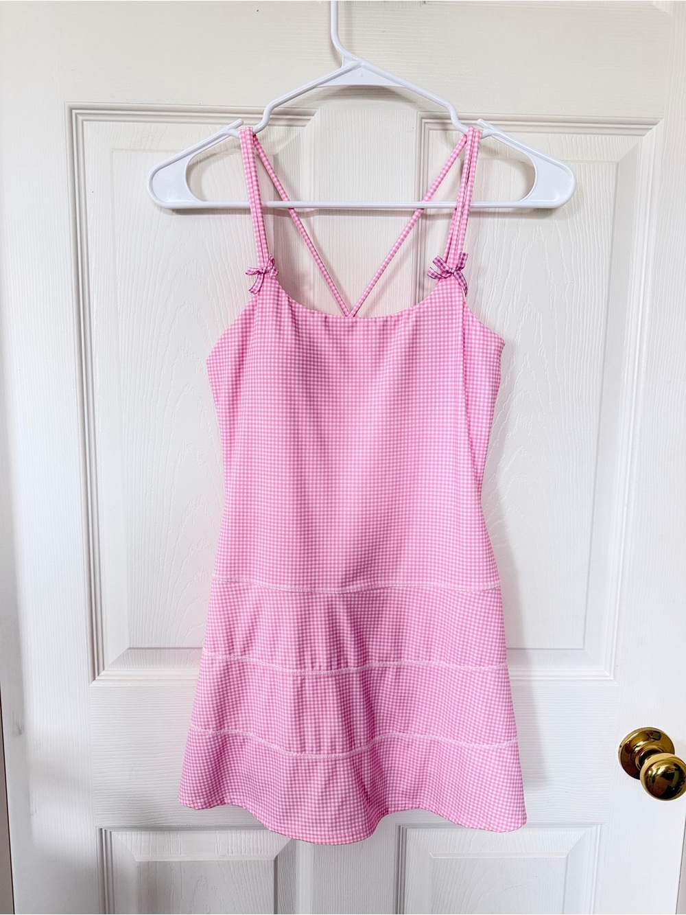 Altar'd State Pink Gingham Dress XS